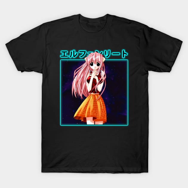 Unveiling Elfen Lied Visual Journeys Through The Manga T-Shirt by Super Face